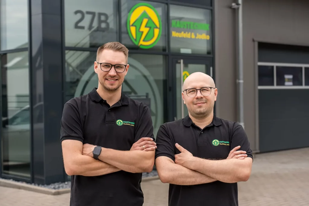 Daniel Neufeld und Alex Jodko, Geschäftsführer der Haustechnik Neufeld & Jodko GmbH